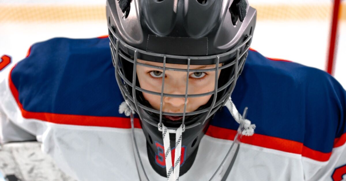 Hockey Goalie Closeup