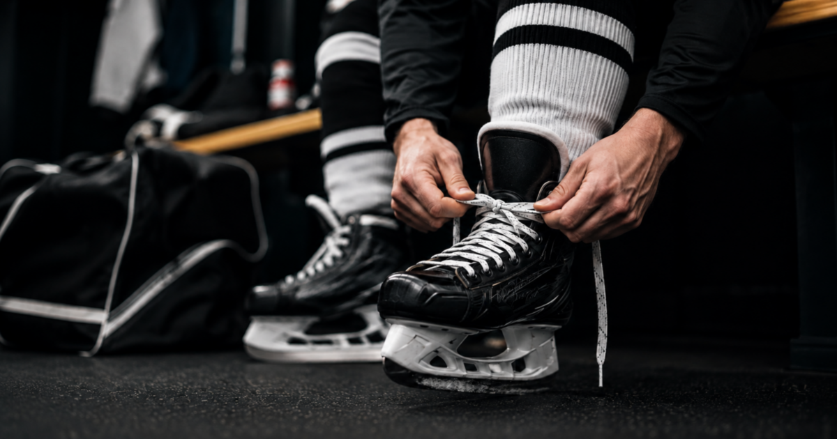Skates In The Locker Room