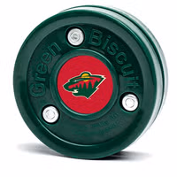 Green Biscuit NHL Minnesota Wild Puck