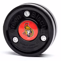 Green Biscuit NHL Ottawa Senators Puck