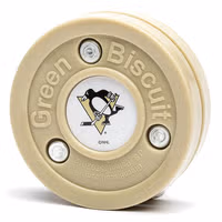Green Biscuit NHL Pittsburgh Penguins Puck