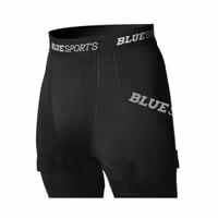 Blue Sports Fitted Shorts Women Pelvic Junior Jock