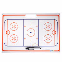 Blue Sports Hockey Suction Cup Coach Board 40cm x 61cm Tactics Board