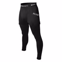 Blue Sports Fitted Pant Women Pelvic Senior Jock