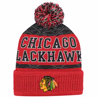 Adidas S25 Puck Pattern Blackhawks Junior Beanie