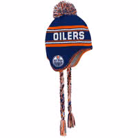 Adidas S24 Jacquard Tassel Oilers Junior Beanie