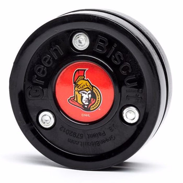Green Biscuit NHL Ottawa Senators Puck