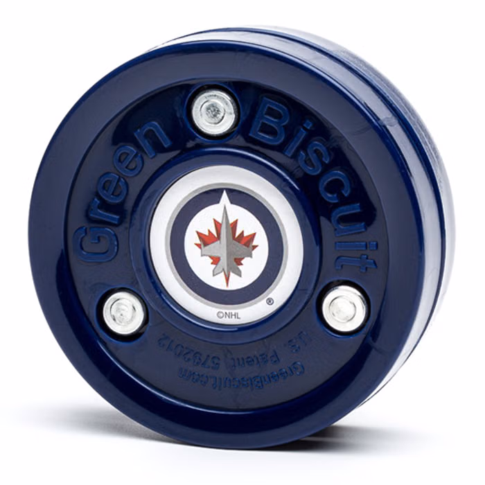Green Biscuit NHL Winnipeg Jets Puck